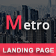 Metro - Multipurpose Responsive HTML Landing Pages - ThemeForest Item for Sale