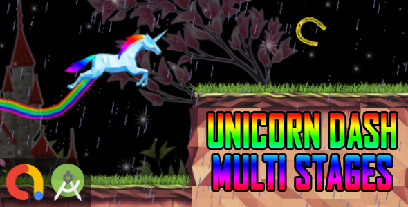 UNICORN DASH (Android Studio + Admob + GDPR Support + API 27 + Eclipse)