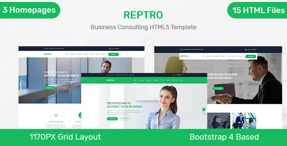 Reptro - Business Consulting HTML5 Template