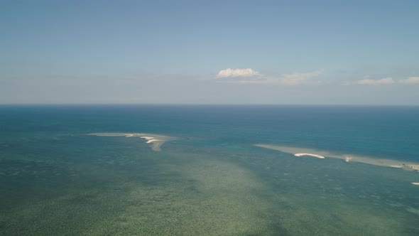 Sandy Island in the sea. Philippines