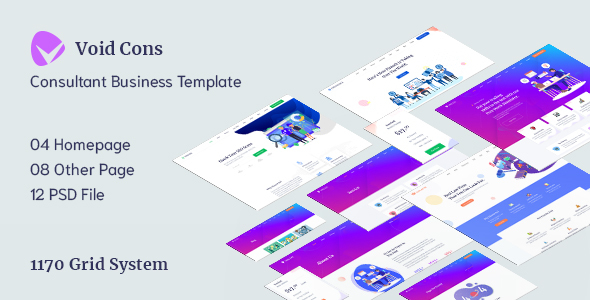 Void Cons- Consulting Business PSD Template