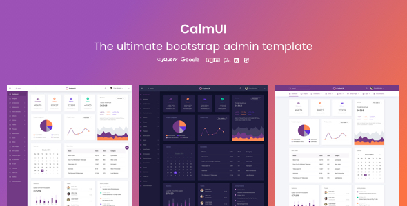 CalmUI Bootstrap Admin Dashboard Template
