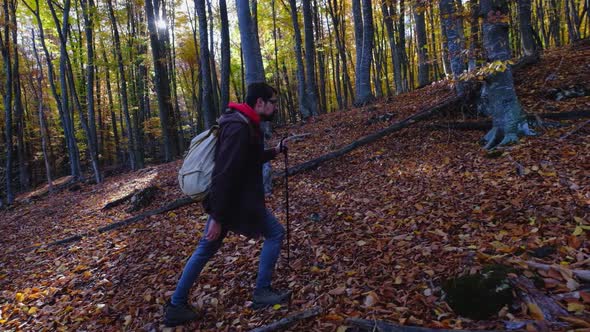 Outdoor Activities Travel Concept Man in Nature