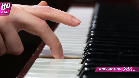 Slow Touch Keyboard Piano