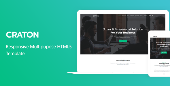 Craton - Responsive Multipurpose HTML5 Template