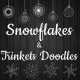 Christmas Snowflakes And Trinkets Doodles - VideoHive Item for Sale