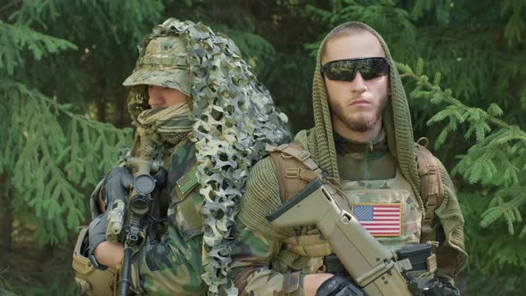 Portrait Of Military Men In Disguise alt