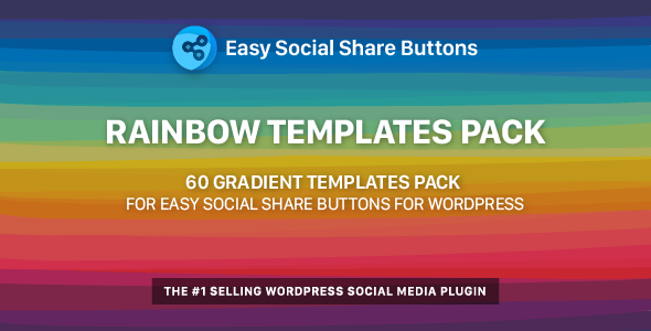 Rainbow Templates Pack for Easy Social Share Buttons