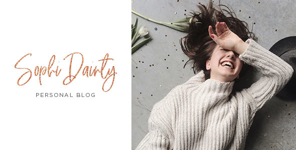 Sophi Dainty - Blog PSD Template