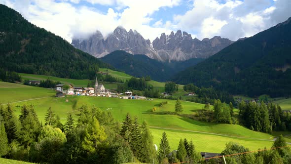 Santa Maddalena  Dolomites  Italy Landscape