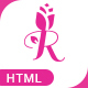 Pink Rose Spa Beauty Salon Website Templates - ThemeForest Item for Sale