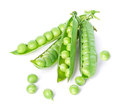 Fresh green peas pods isolated on white background - PhotoDune Item for Sale