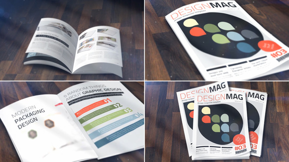 3d magazine mockup after effects template project free download