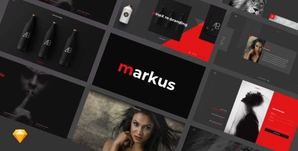 Markus – Creative Portfolio Full Screen Sketch Design