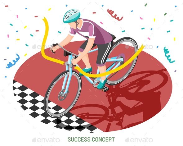 Winner Rider Success Concept