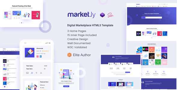 Marketly - Digital Marketplace HTML5 Template