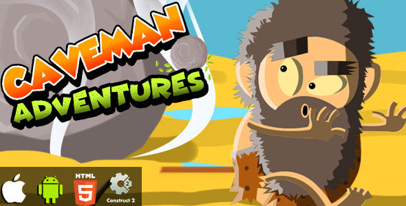 Caveman Adventures - Gra HTML5 (CAPX)