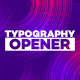 Typography Opener - VideoHive Item for Sale