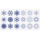 Huge Set of Blue Snowflakes - GraphicRiver Item for Sale