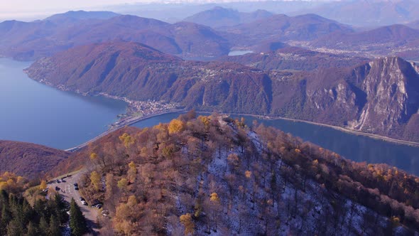 Sighignola Summit and the Balcone D'Italia Overlooking Lugano