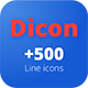 Dicon Line Icons - GraphicRiver Item for Sale
