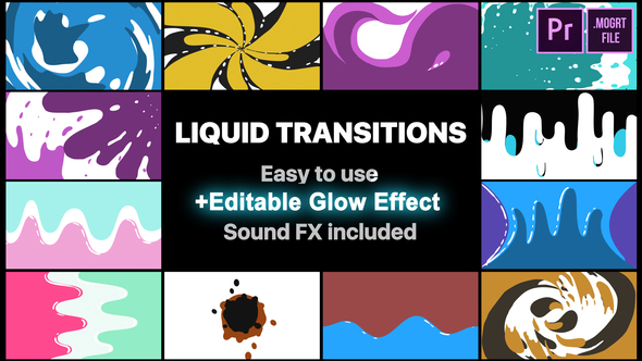 Liquid Motion Transitions Pack | Premiere Pro MOGRT