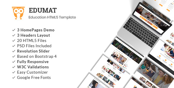 Edumat | Education & Courses HTML5 Template