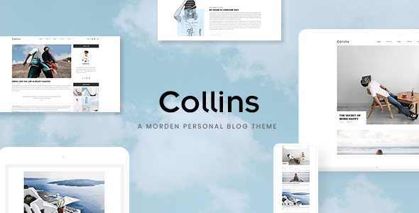 Collins – Minimalist & Personal Blog PSD Template – 0 Sold!