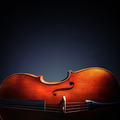 Cello on black background with copy space for music album or cd - PhotoDune Item for Sale