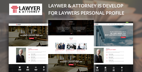 Lawyer & Attorney - Lawyers HTML Template