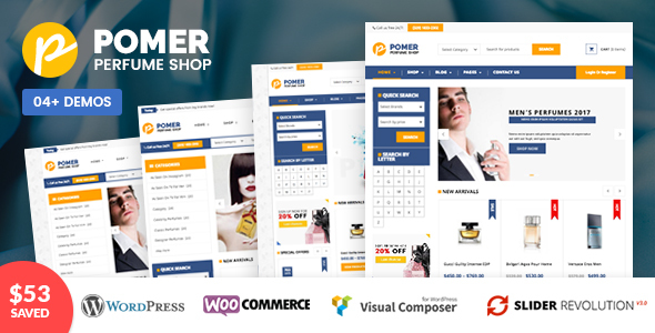 VG Pomer - Perfume Store WooCommerce WordPress Theme