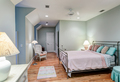 Tasteful attic bedroom with hard wood floors - PhotoDune Item for Sale