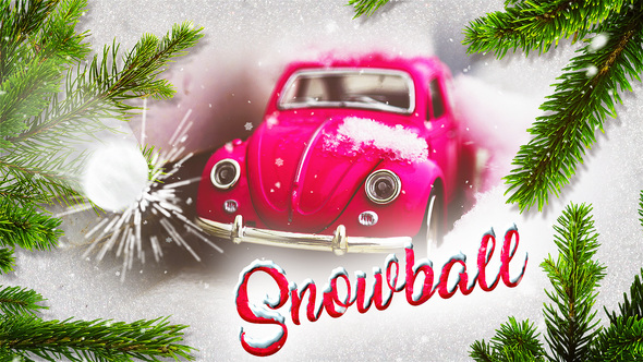Christmas  Slideshow - Snowball Transition