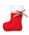 Red Christmas boot on white background isolated. - PhotoDune Item for Sale