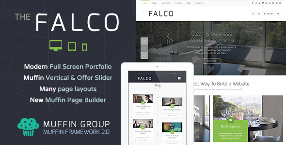 Falco - Responsive Multi-Purpose Theme WordPress