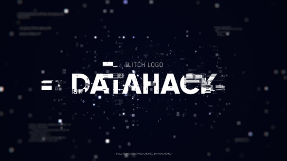Glitch Logo – Data Hack