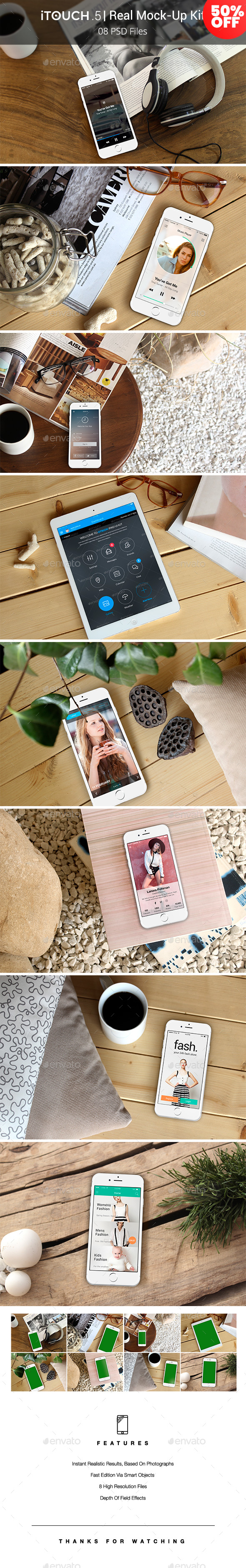 iTouch 5 | 08 Photorealistic MockUp