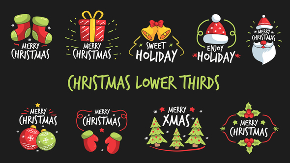 Christmas Lower Thirds