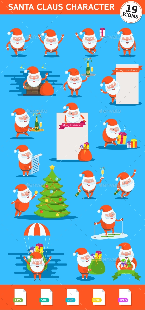 Santa Claus Character Set