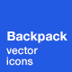 Backpack Icons - GraphicRiver Item for Sale
