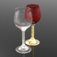 Spiral Stem Sherry Glass - 3DOcean Item for Sale