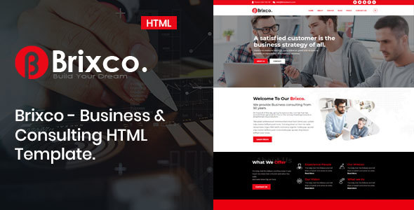 Brixco – Business &  Consulting  HTML Template