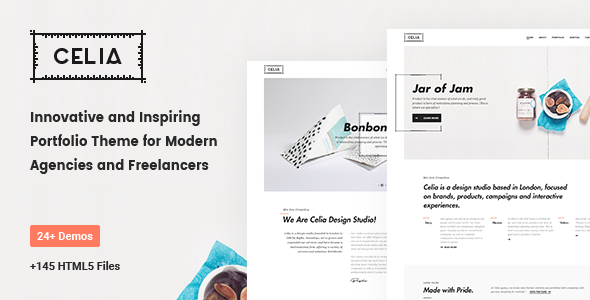 Celia - Innovative and Inspiring Portfolio HTML5 Template for Modern Agencies and Freelancers