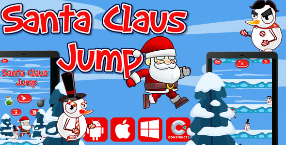 Santa Claus Jump - Html5 Game (Capx)