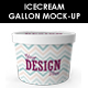 Ice Cream Gallon / Container PSD Mock-up - GraphicRiver Item for Sale