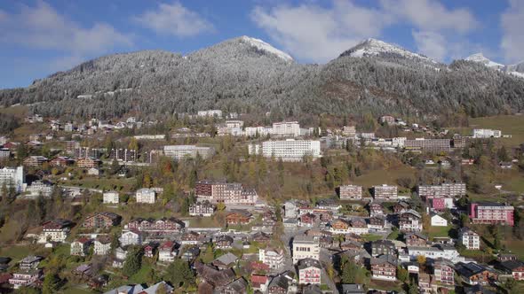 Leysin a Municipality of Switzerland Aerial View