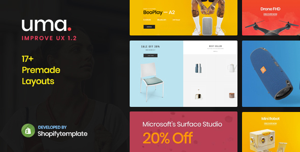 Uma – Minimal Clean Multiple Shopify Theme