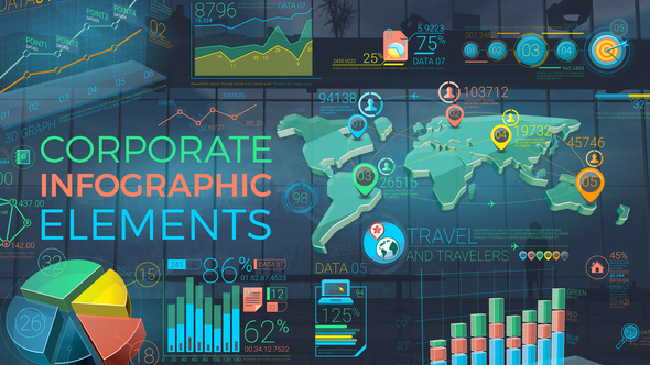 Colorful Corporate Infographic Elements alt
