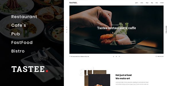 Tastee | Restaurant PSD Template