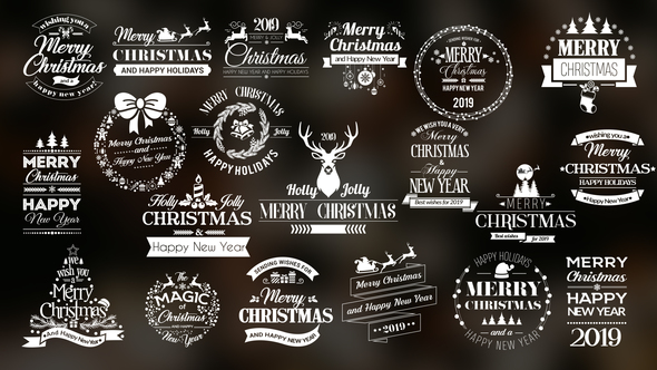 Twenty Christmas Badges